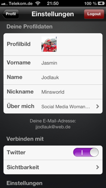 Artikelbild: Couchfunk Community Profil Einstellungen 1