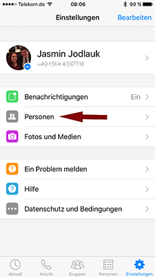 Faceboook Messenger Einstellungen