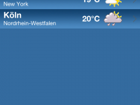 WetterApp suche Favoriten